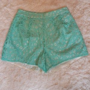3 for $15 Mint Lace Shorts